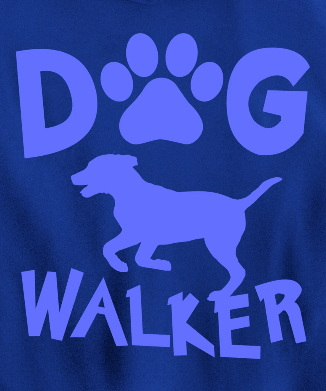 Dog Walker Dog and Paw Print Pullover Hoodie