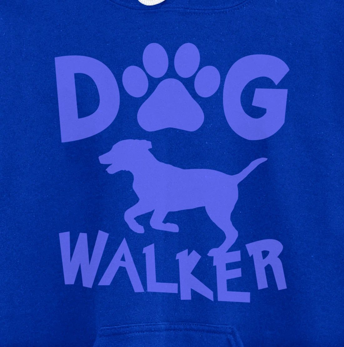 Dog Walker Dog and Paw Print Pullover Hoodie