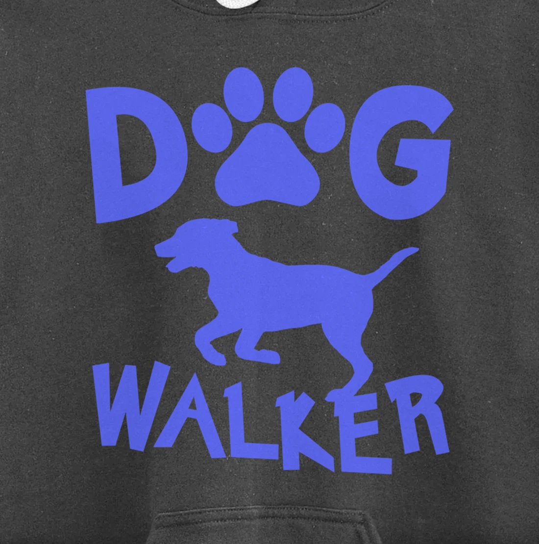 Dog Walker Dog and Paw Print Pullover Hoodie