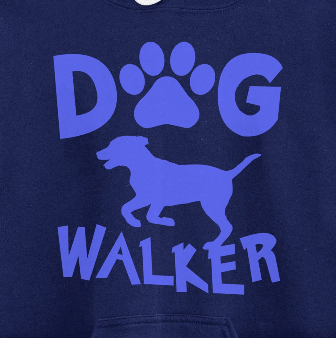Dog Walker Dog and Paw Print Pullover Hoodie