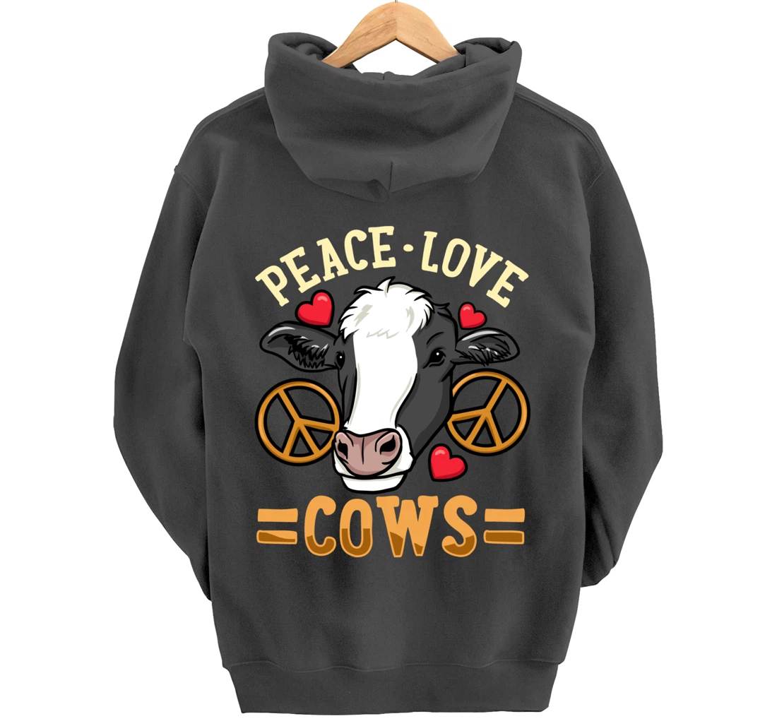 Cow Just a Girl Who Loves Cows Pullover Hoodie
