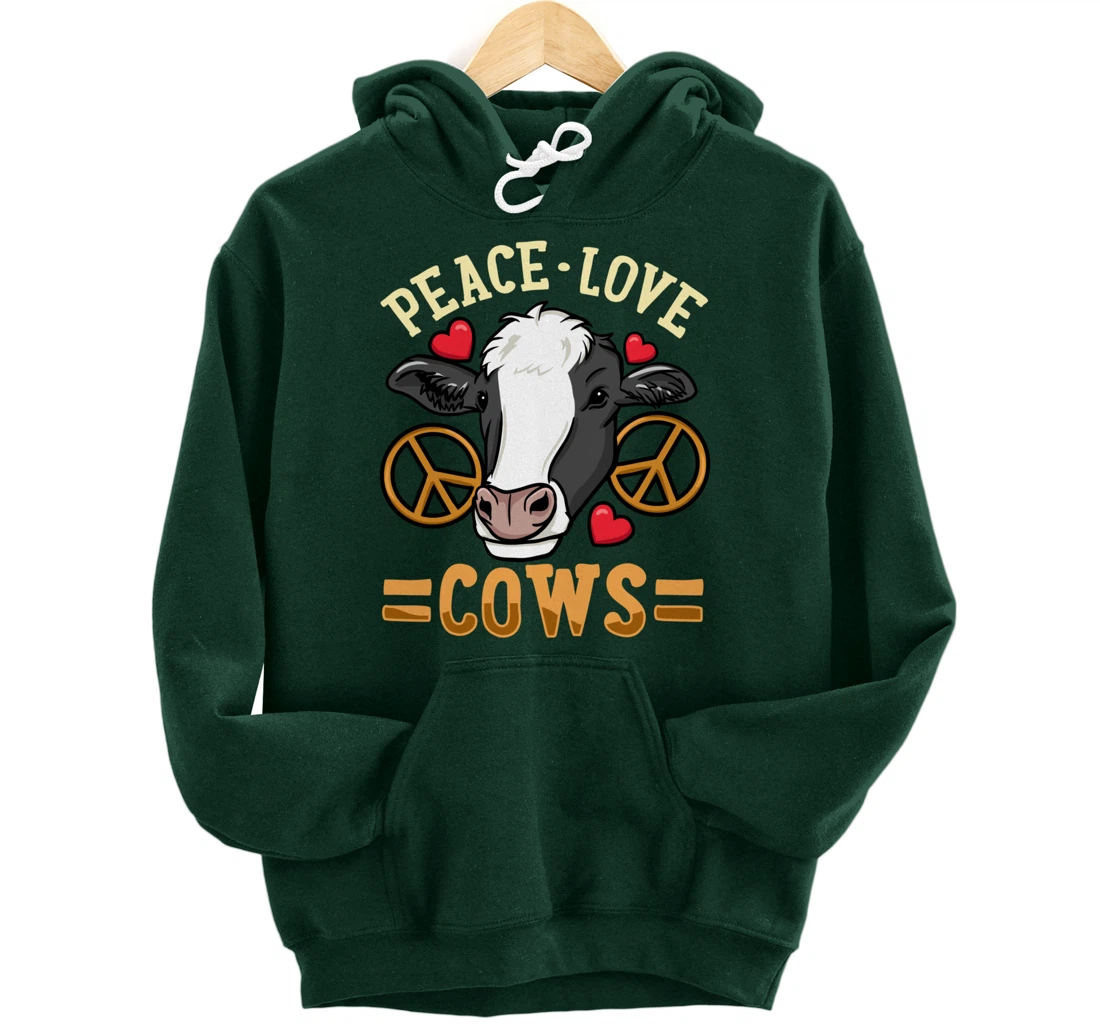 Cow Just a Girl Who Loves Cows Pullover Hoodie