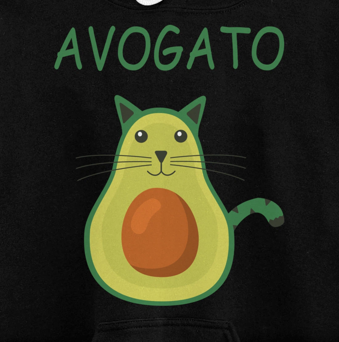 Vegan Avocado Cat I Siam Cat Meme I Carnival - Avogato Cat Pullover Hoodie
