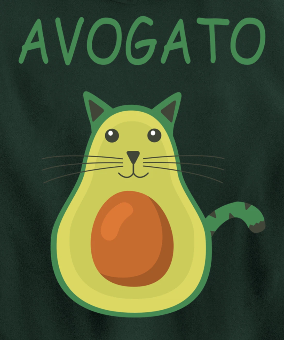 Vegan Avocado Cat I Siam Cat Meme I Carnival - Avogato Cat Pullover Hoodie