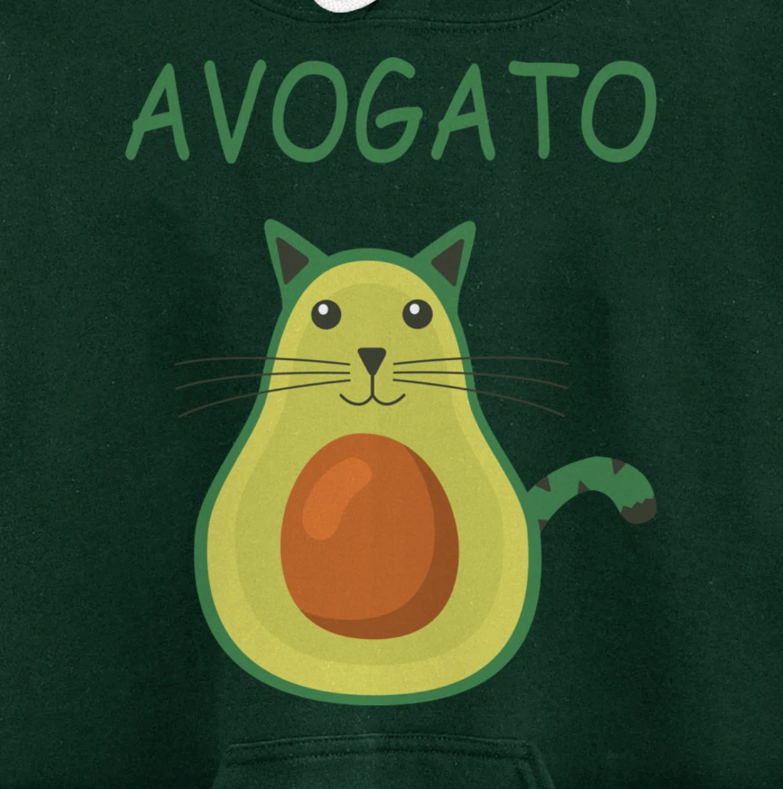 Vegan Avocado Cat I Siam Cat Meme I Carnival - Avogato Cat Pullover Hoodie