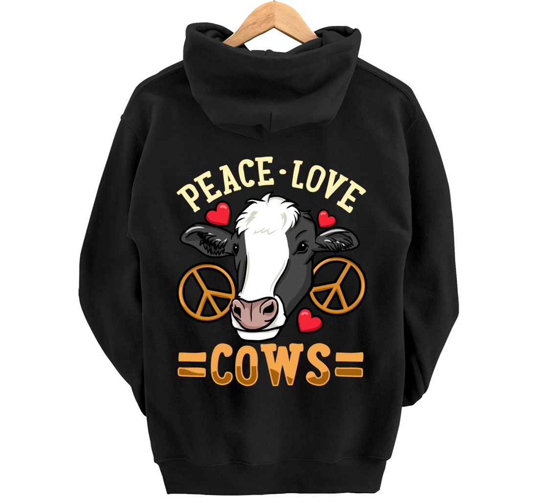 Cow Just a Girl Who Loves Cows Pullover Hoodie