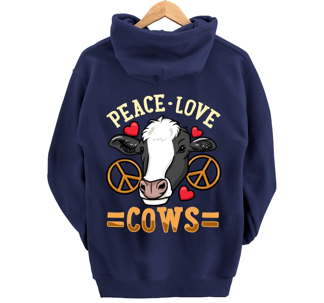 Cow Just a Girl Who Loves Cows Pullover Hoodie