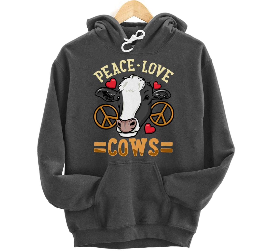 Cow Just a Girl Who Loves Cows Pullover Hoodie
