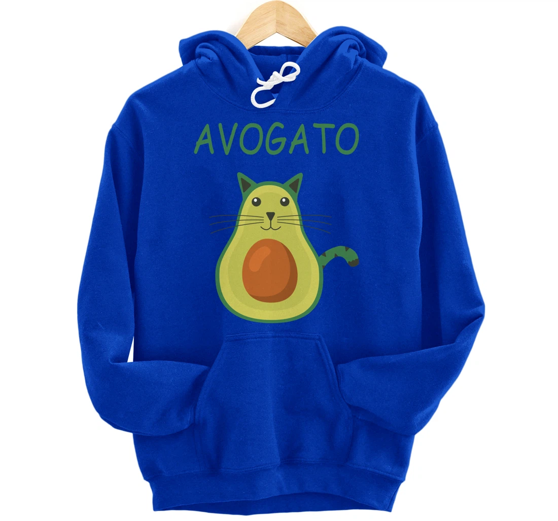 Vegan Avocado Cat I Siam Cat Meme I Carnival - Avogato Cat Pullover Hoodie