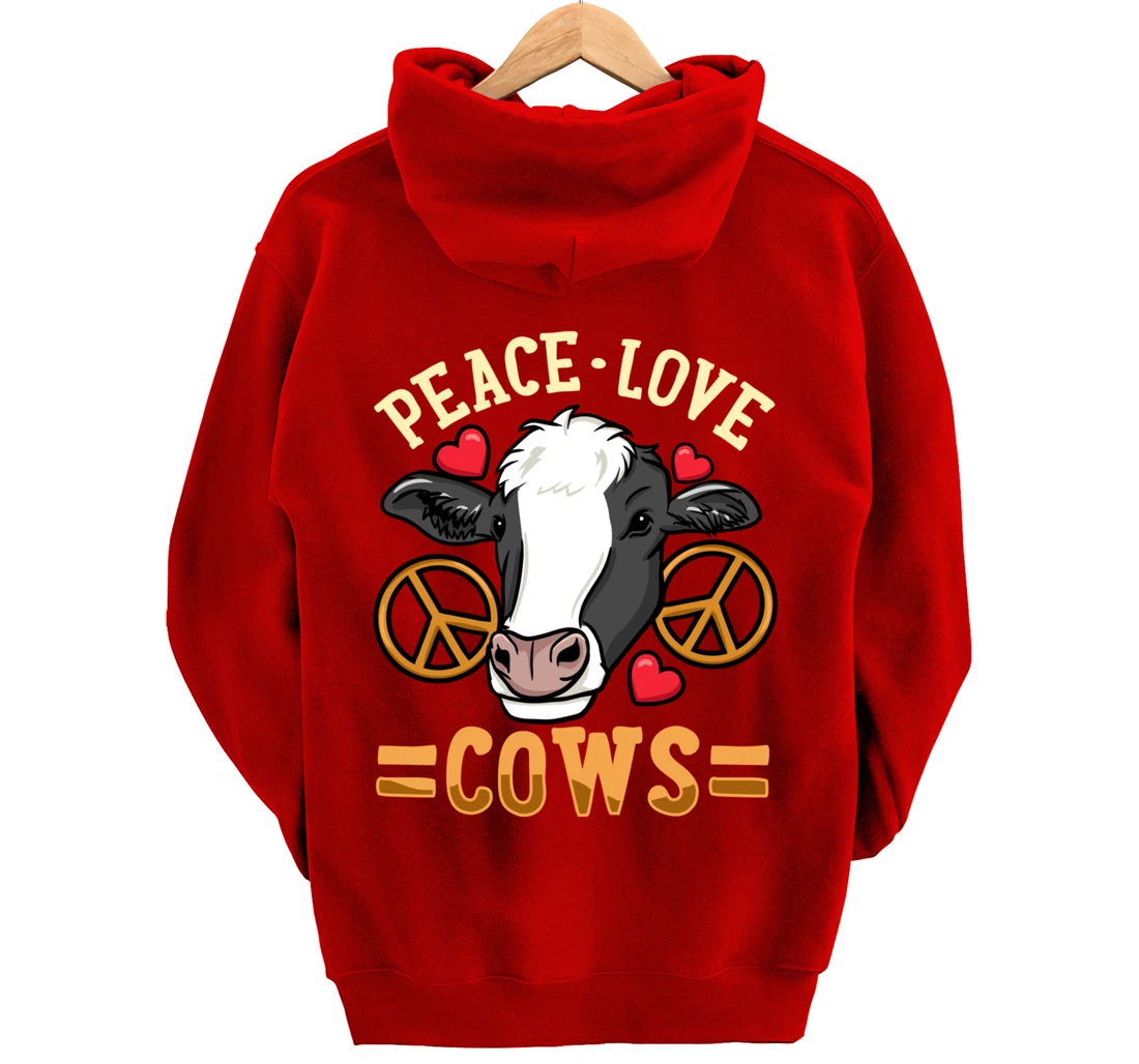 Cow Just a Girl Who Loves Cows Pullover Hoodie