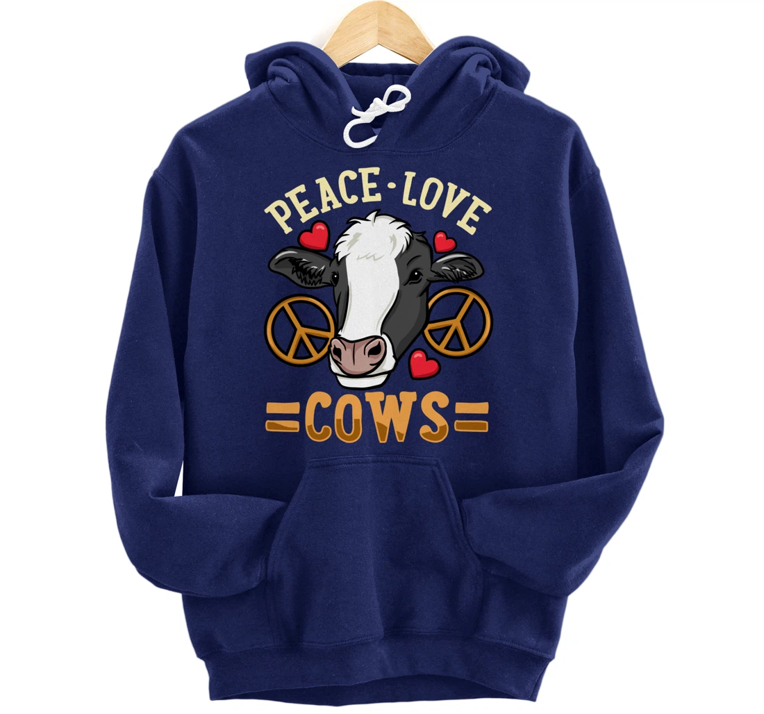 Cow Just a Girl Who Loves Cows Pullover Hoodie