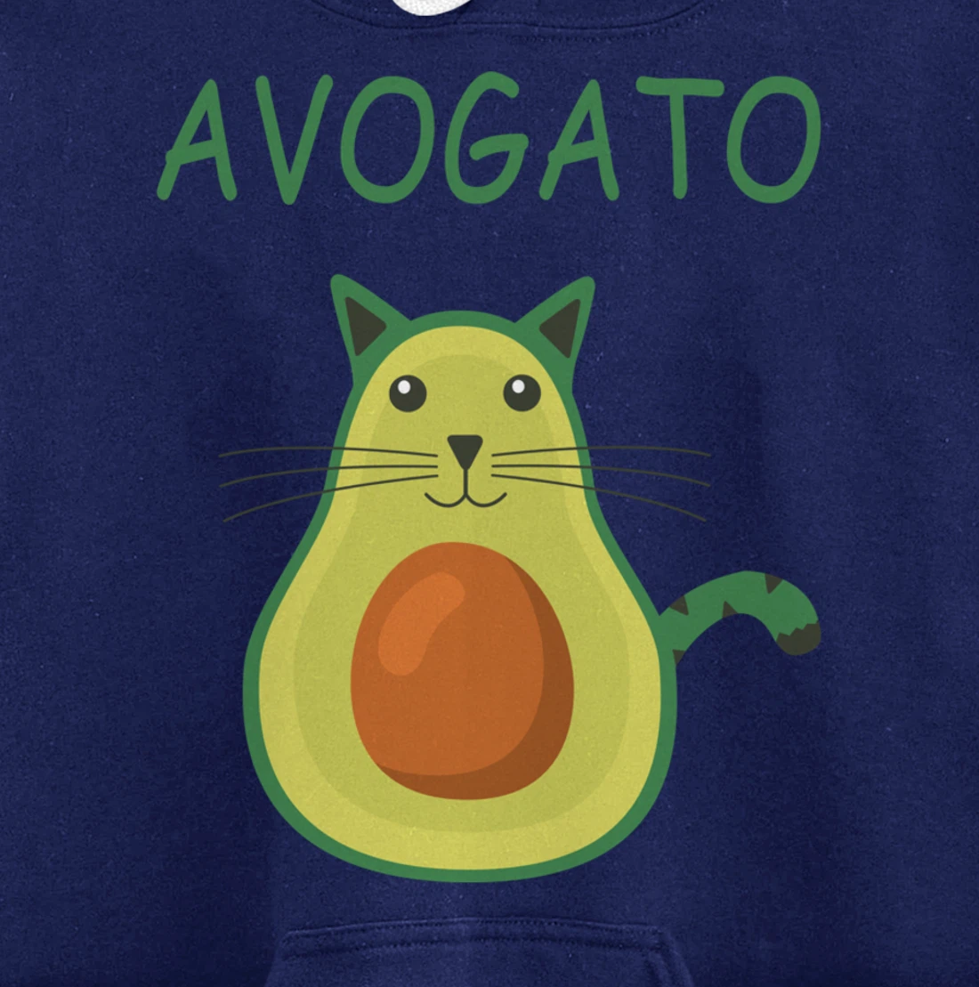 Vegan Avocado Cat I Siam Cat Meme I Carnival - Avogato Cat Pullover Hoodie
