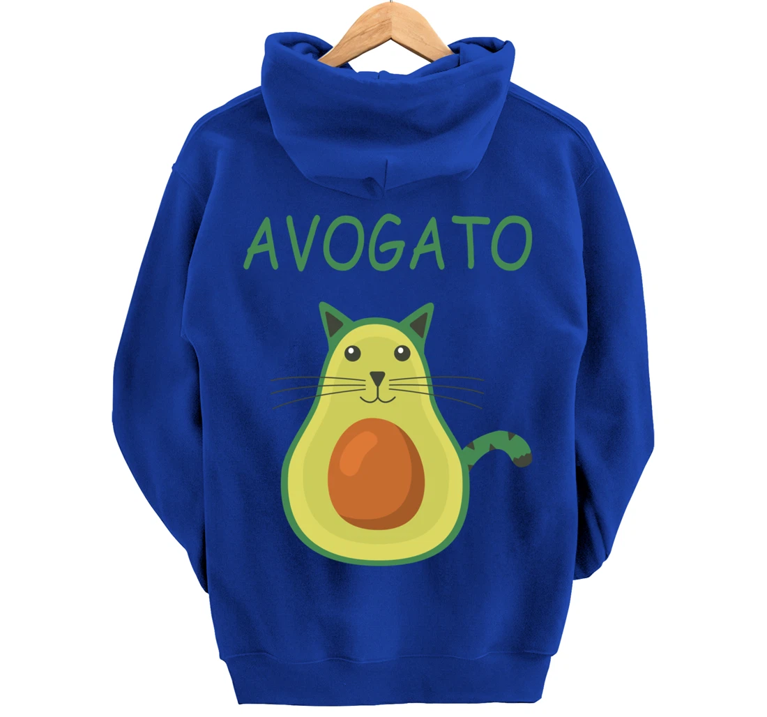 Vegan Avocado Cat I Siam Cat Meme I Carnival - Avogato Cat Pullover Hoodie