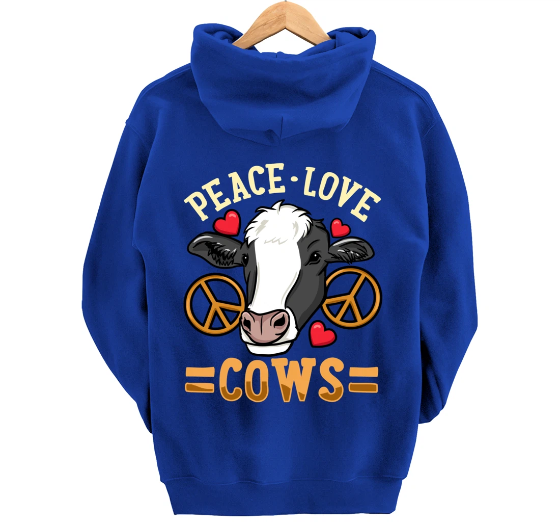 Cow Just a Girl Who Loves Cows Pullover Hoodie