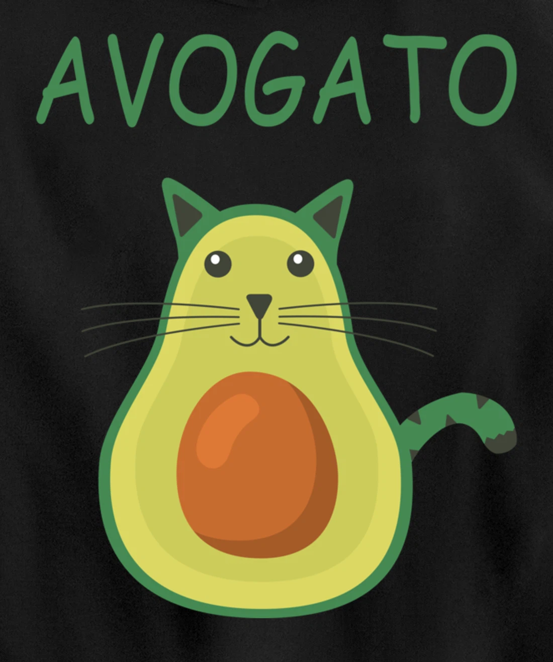 Vegan Avocado Cat I Siam Cat Meme I Carnival - Avogato Cat Pullover Hoodie