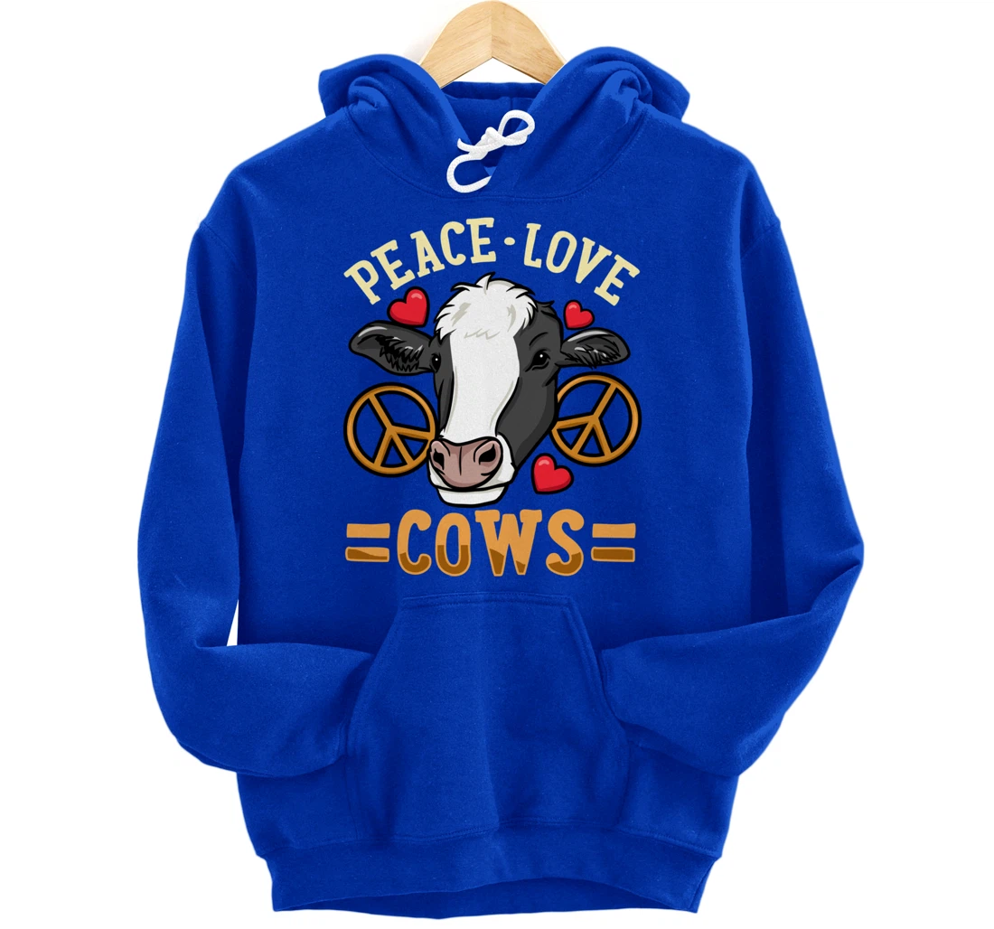 Cow Just a Girl Who Loves Cows Pullover Hoodie