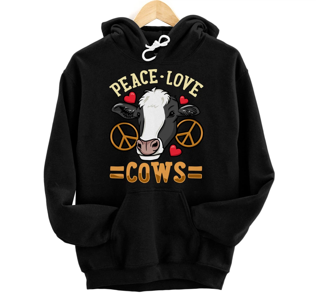Cow Just a Girl Who Loves Cows Pullover Hoodie