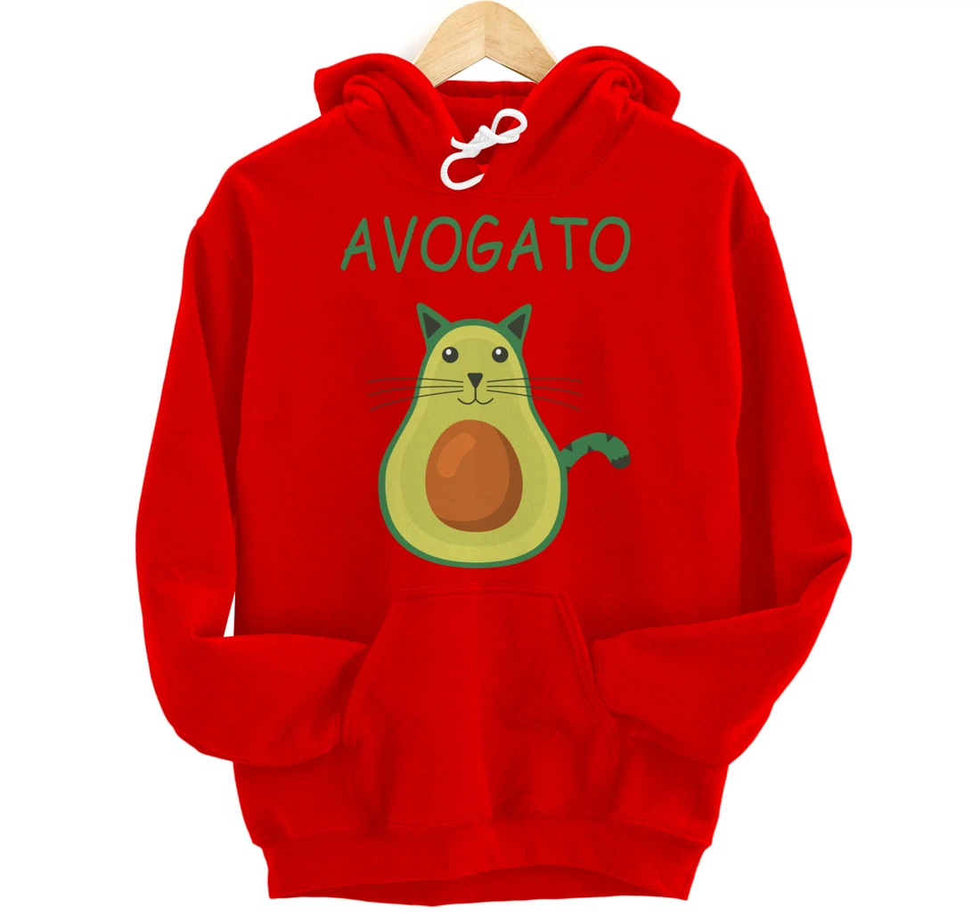 Vegan Avocado Cat I Siam Cat Meme I Carnival - Avogato Cat Pullover Hoodie