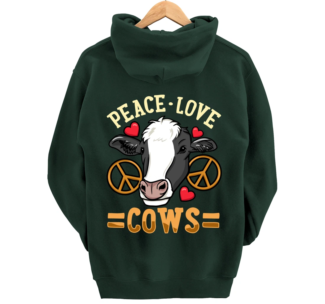 Cow Just a Girl Who Loves Cows Pullover Hoodie