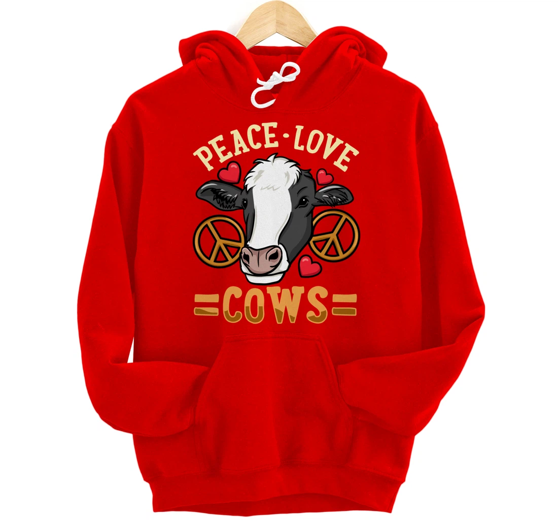 Cow Just a Girl Who Loves Cows Pullover Hoodie