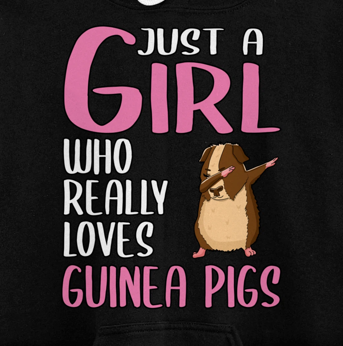 Womens Gift Just A Girl Who Really Loves Guinea Pigs Pullover Hoodie