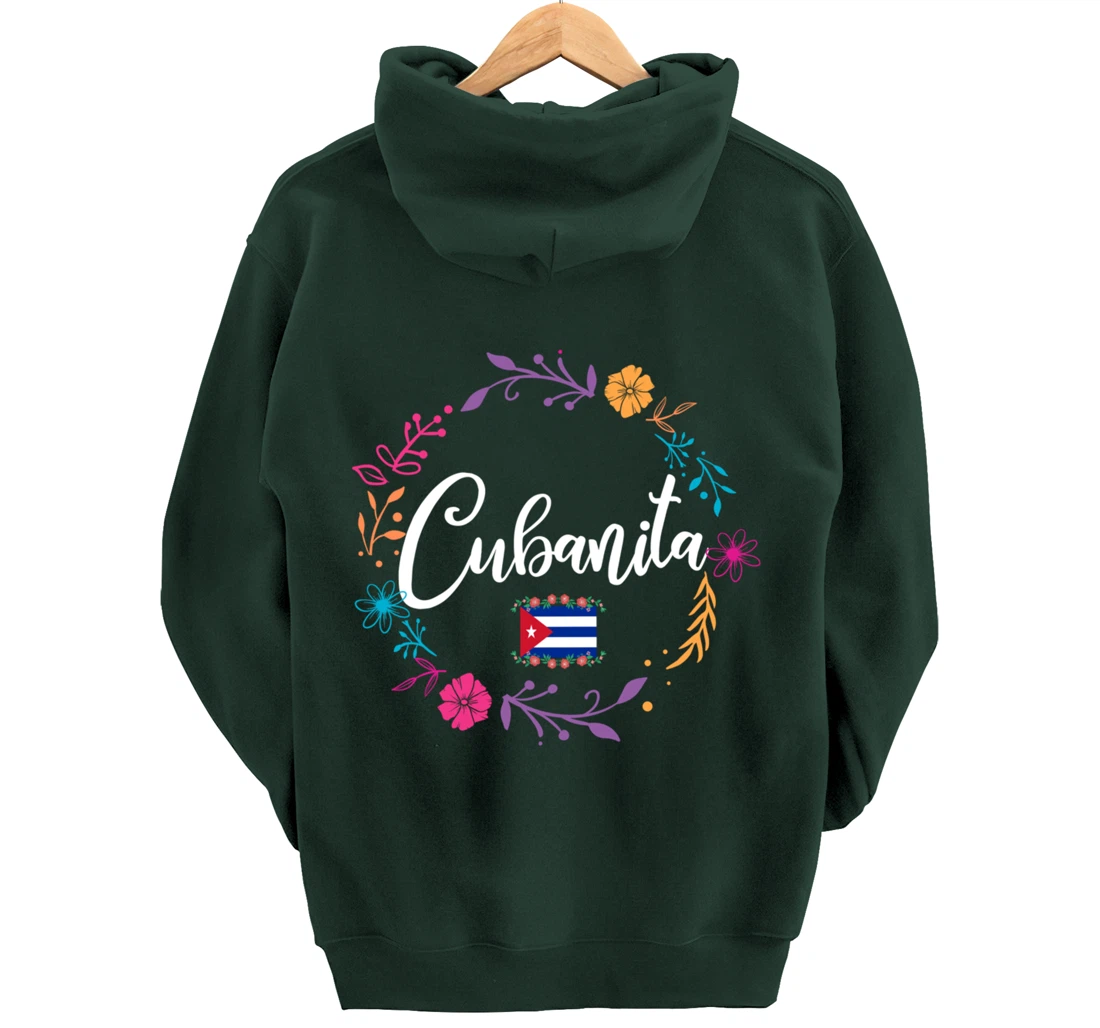 Cuban Flag Cubanita Pullover Hoodie