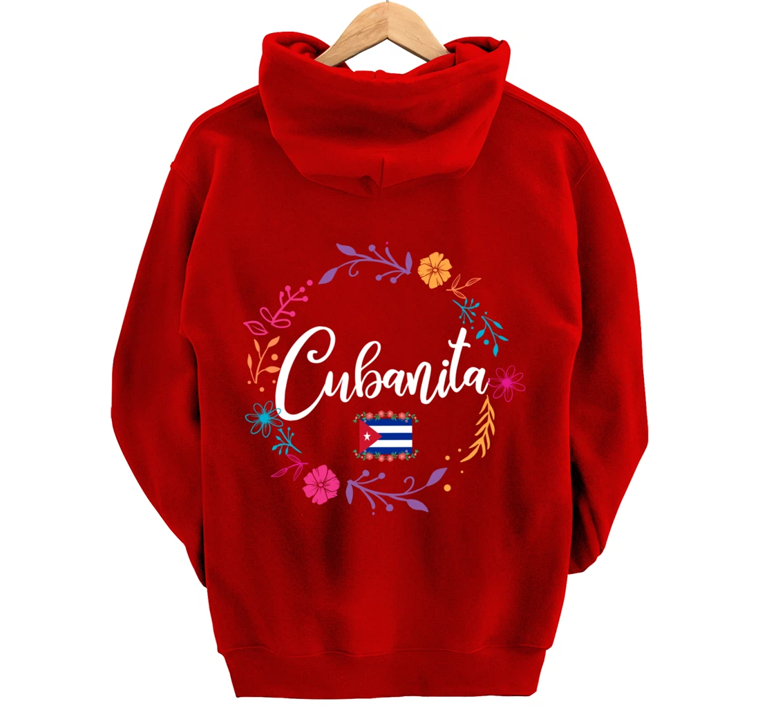 Cuban Flag Cubanita Pullover Hoodie