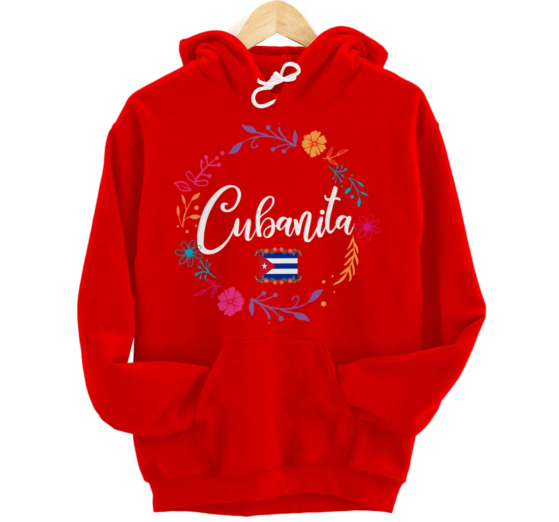 Cuban Flag Cubanita Pullover Hoodie
