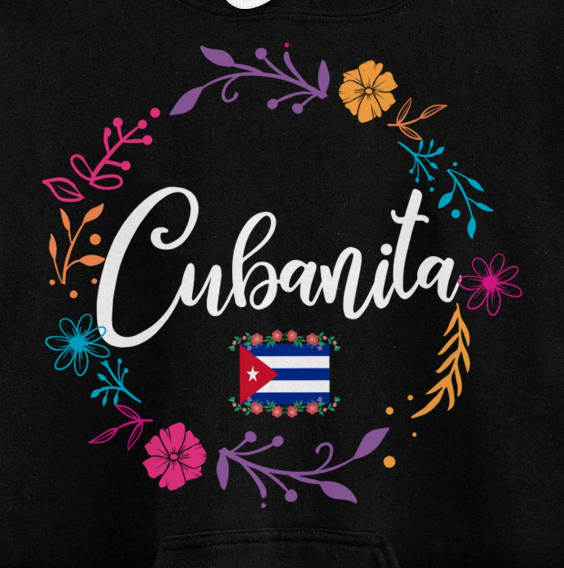 Cuban Flag Cubanita Pullover Hoodie