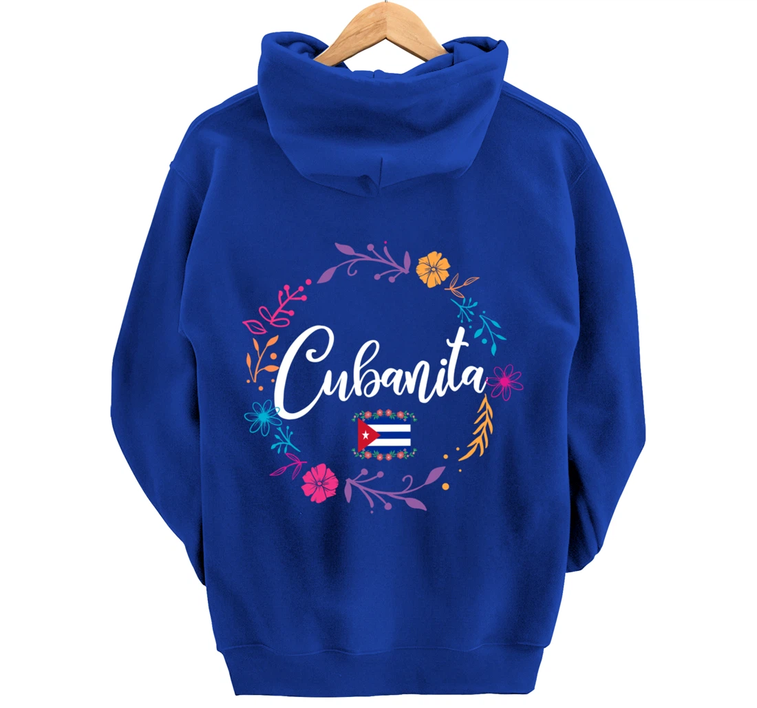 Cuban Flag Cubanita Pullover Hoodie