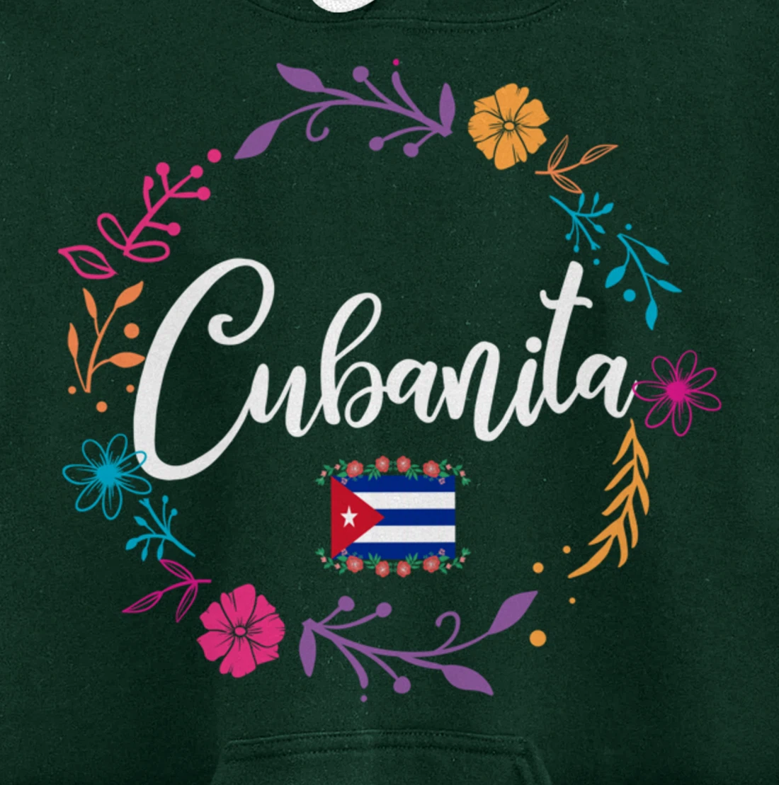 Cuban Flag Cubanita Pullover Hoodie