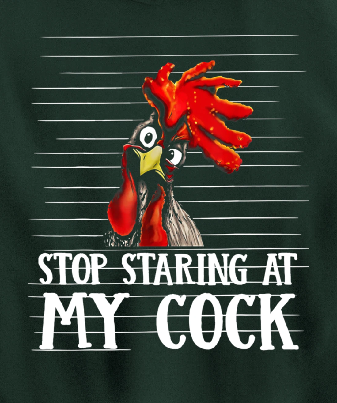 Funny Stop Staring At My Cock Pullover Hoodie