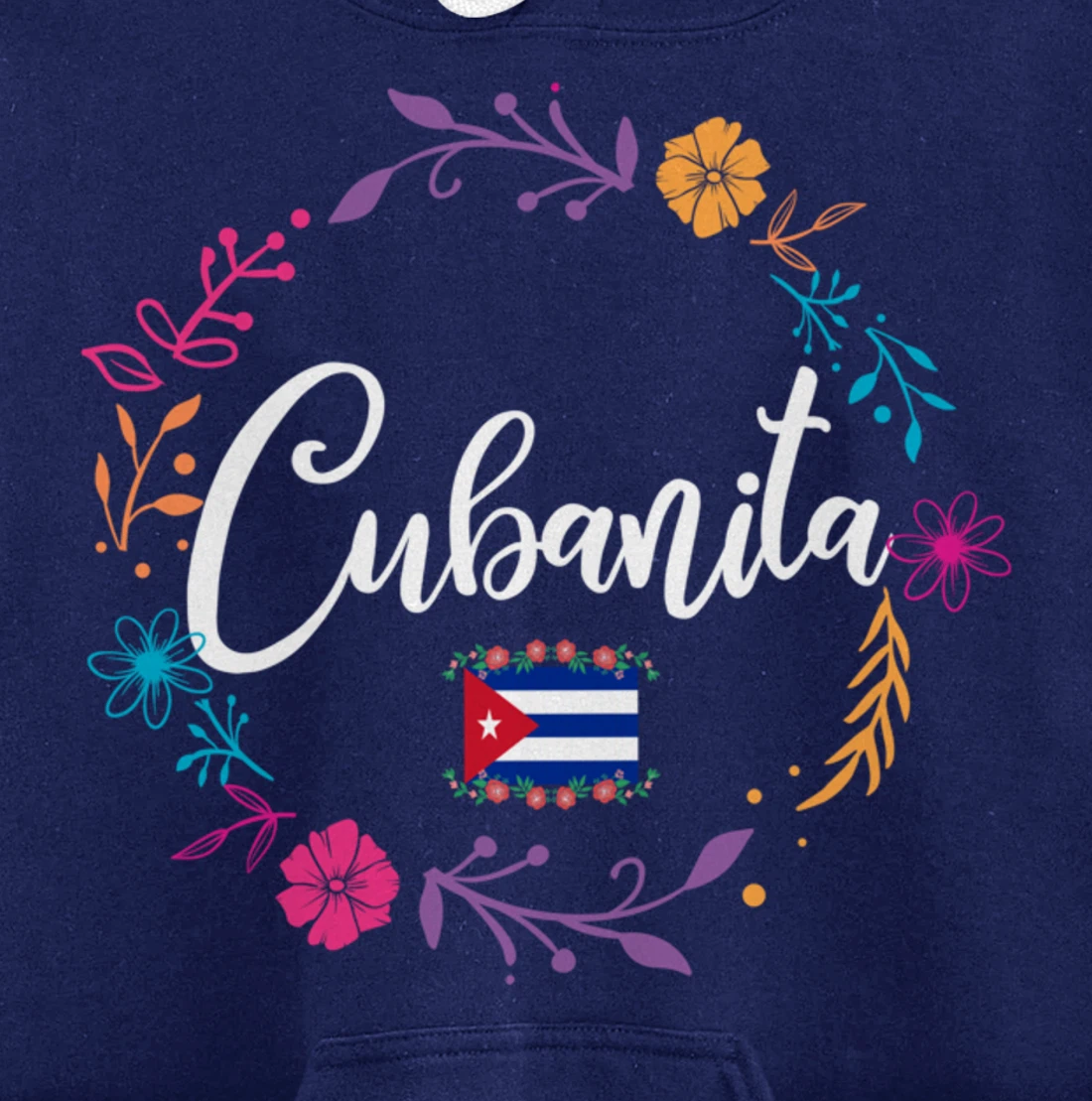 Cuban Flag Cubanita Pullover Hoodie
