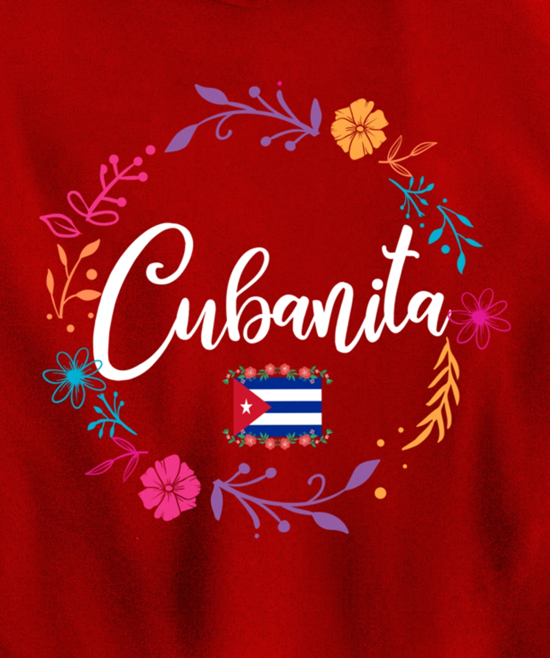 Cuban Flag Cubanita Pullover Hoodie