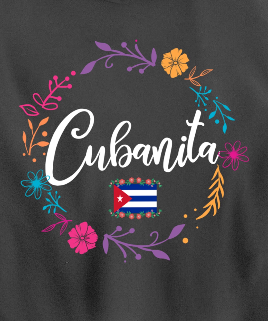 Cuban Flag Cubanita Pullover Hoodie