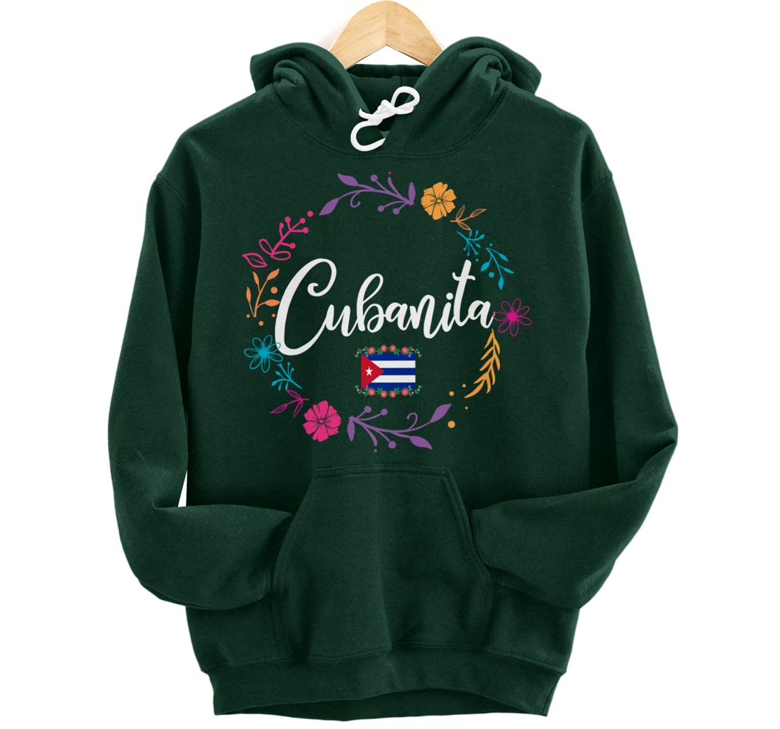 Cuban Flag Cubanita Pullover Hoodie