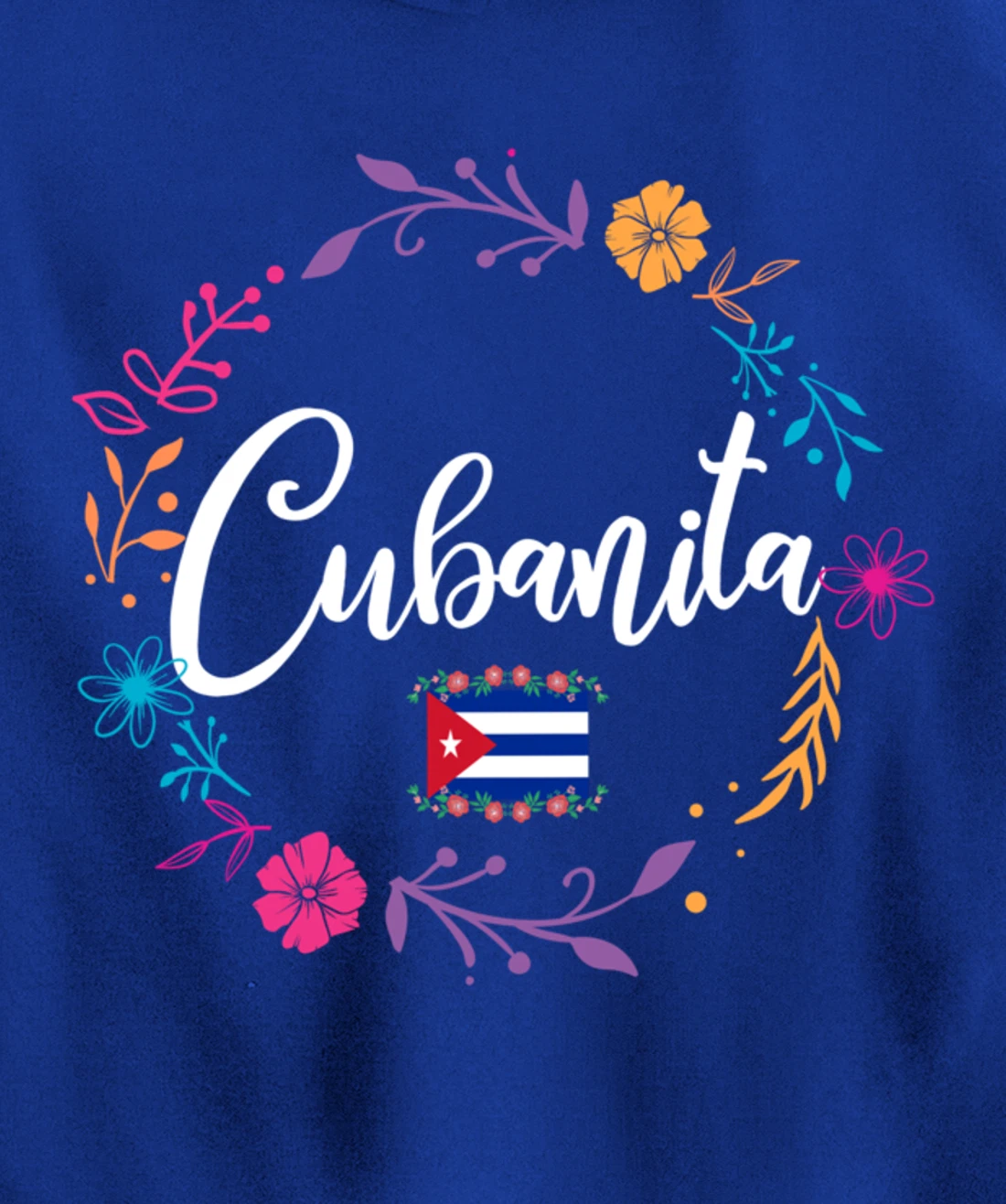 Cuban Flag Cubanita Pullover Hoodie