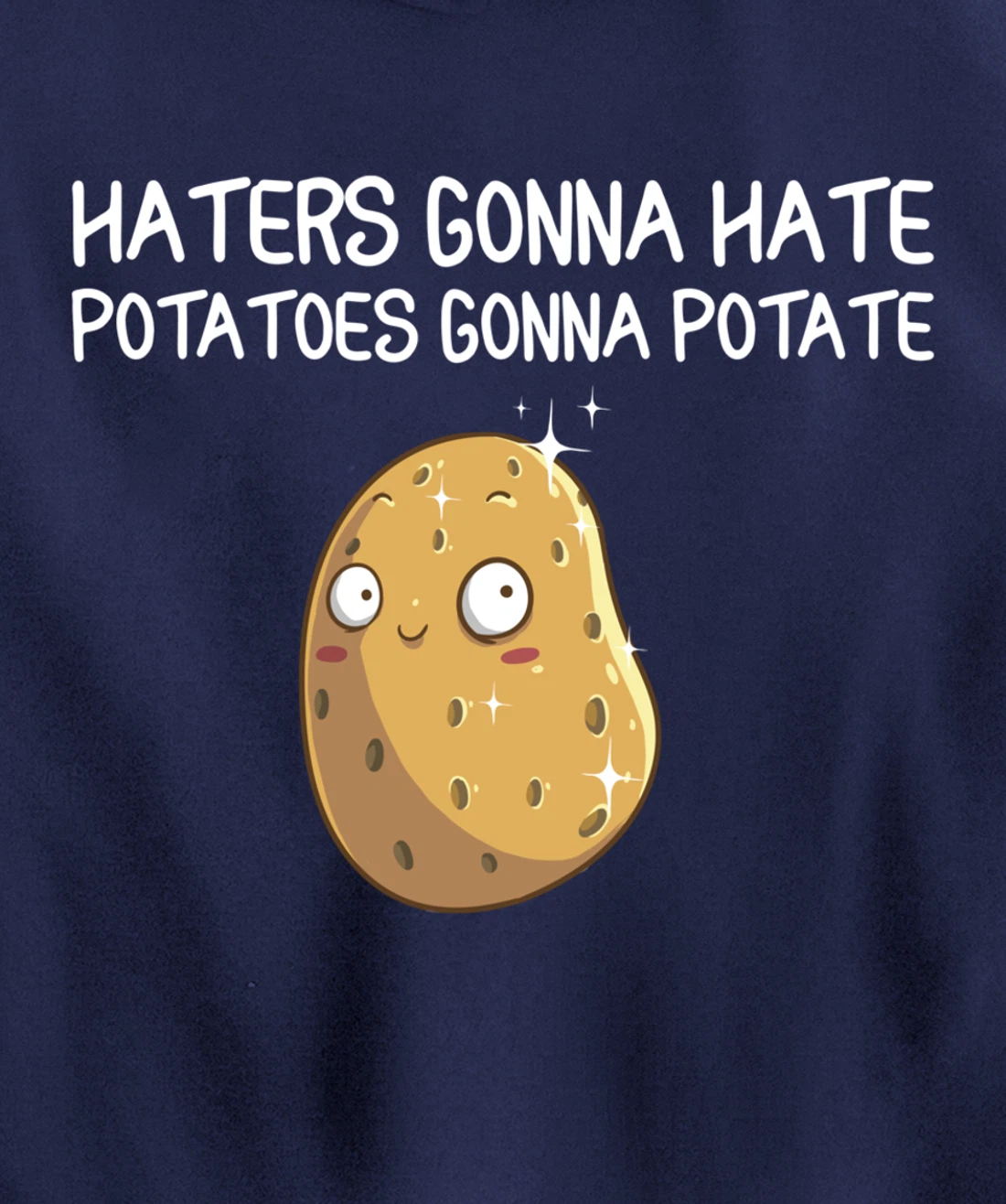 Funny Haters Gonna Hate Gift For Men Women Potato Lovers Pullover Hoodie