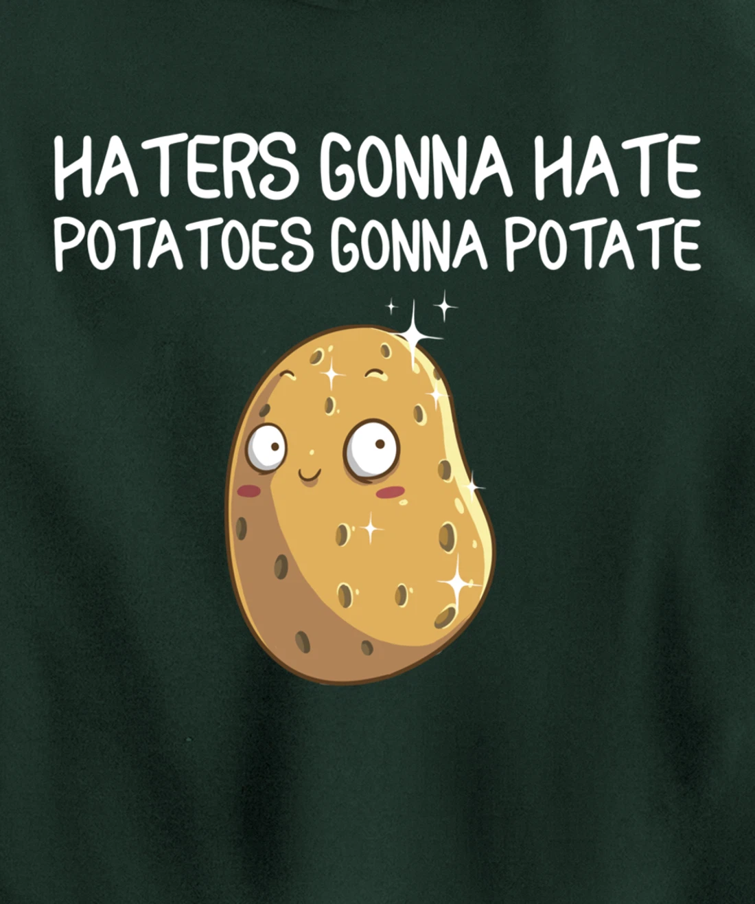 Funny Haters Gonna Hate Gift For Men Women Potato Lovers Pullover Hoodie