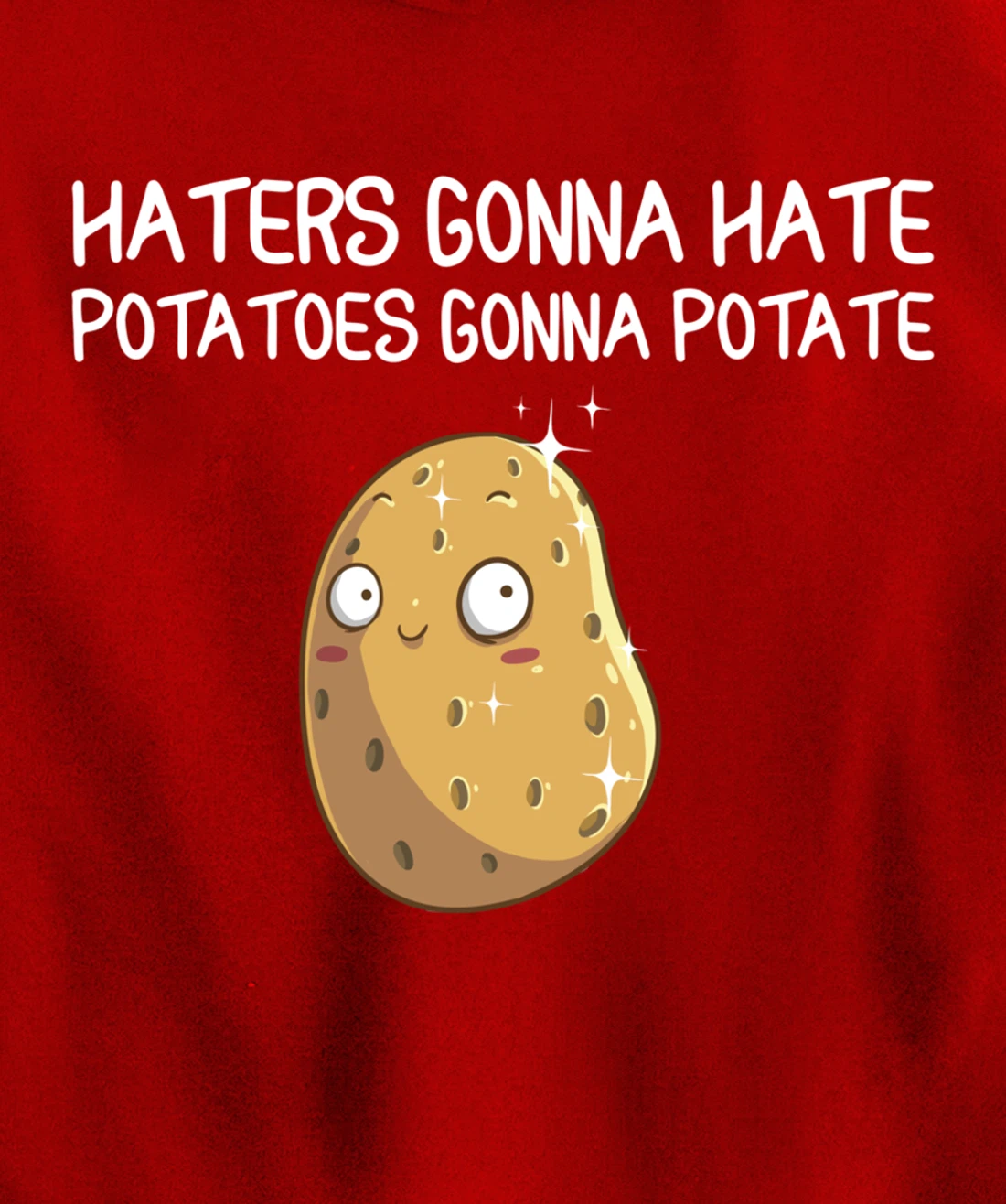 Funny Haters Gonna Hate Gift For Men Women Potato Lovers Pullover Hoodie