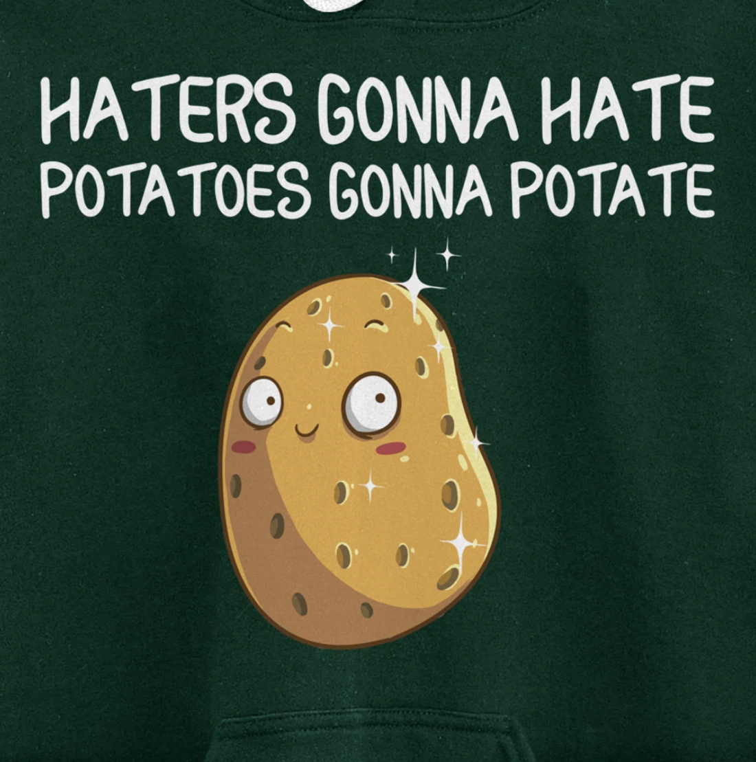 Funny Haters Gonna Hate Gift For Men Women Potato Lovers Pullover Hoodie
