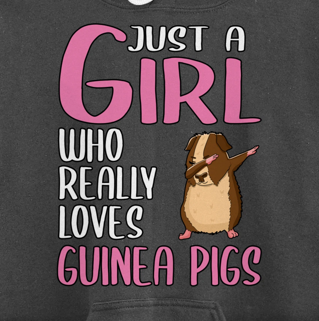Womens Gift Just A Girl Who Really Loves Guinea Pigs Pullover Hoodie
