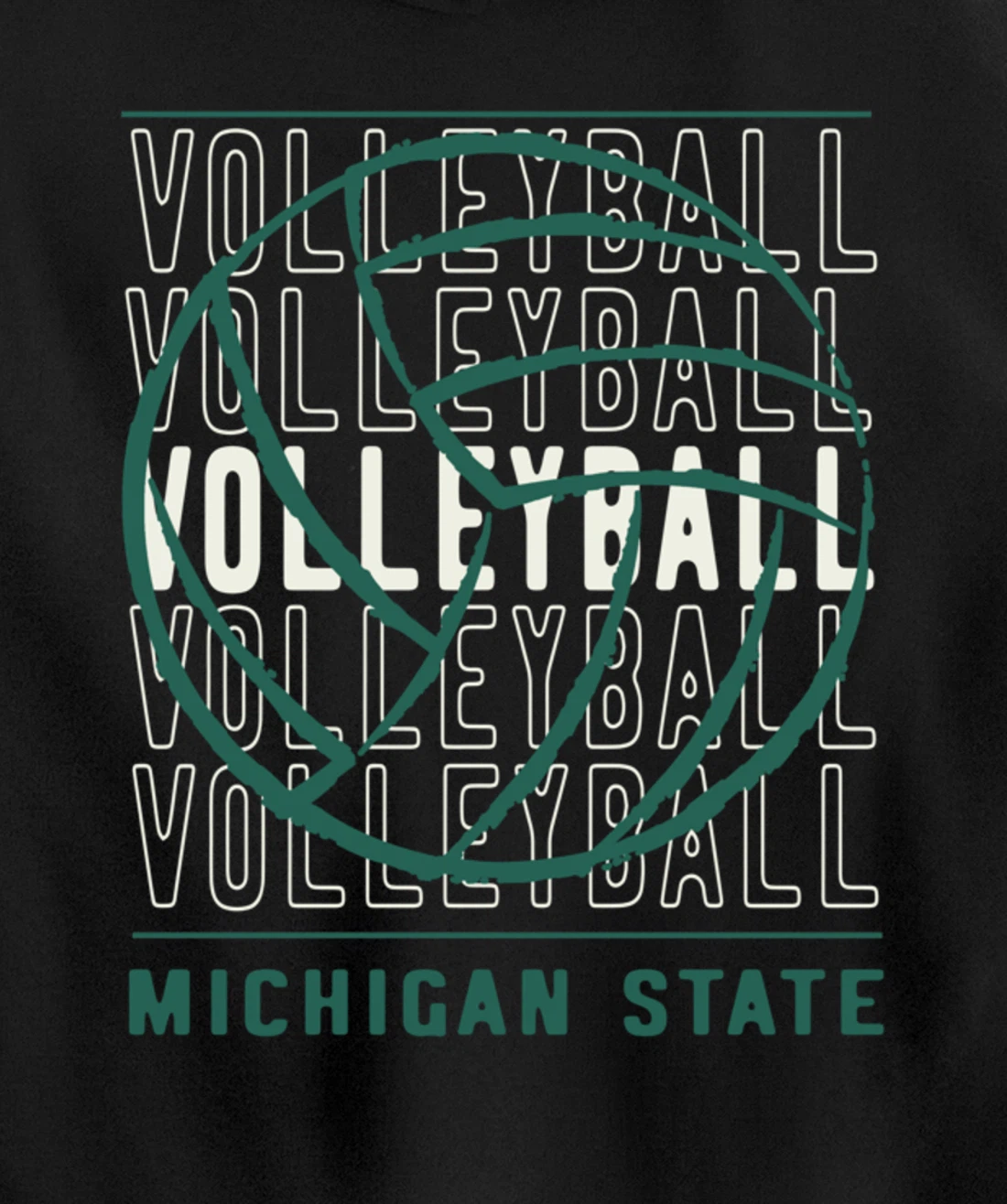 Volleyball Michigan State Pullover Hoodie