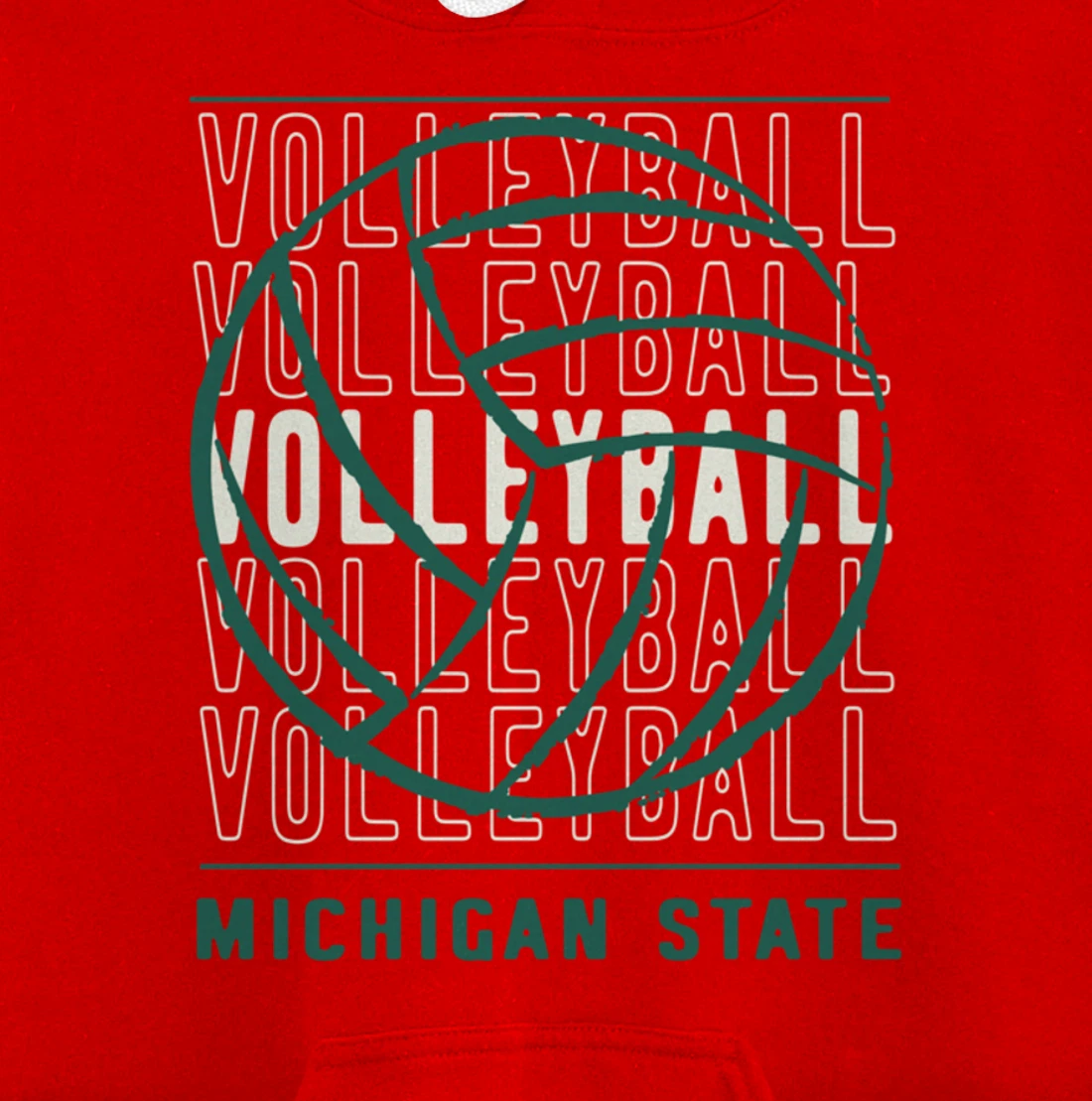Volleyball Michigan State Pullover Hoodie
