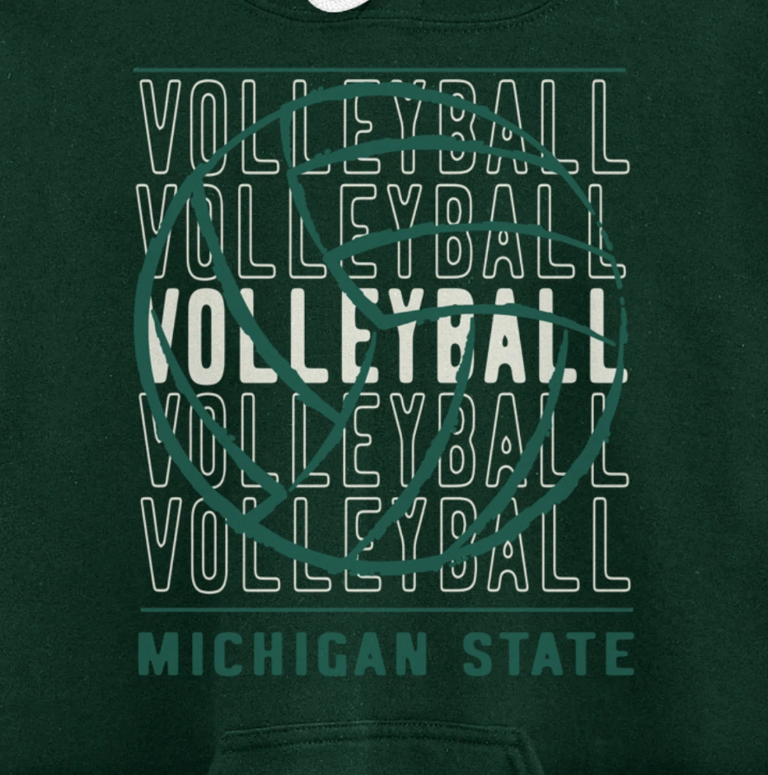 Volleyball Michigan State Pullover Hoodie
