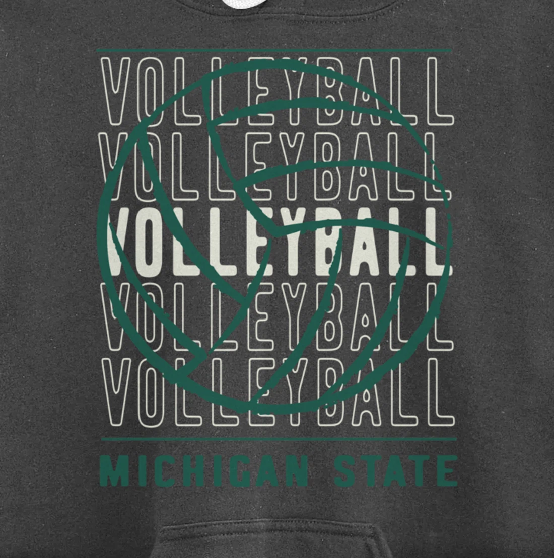 Volleyball Michigan State Pullover Hoodie