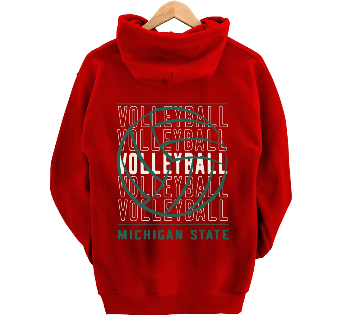 Volleyball Michigan State Pullover Hoodie
