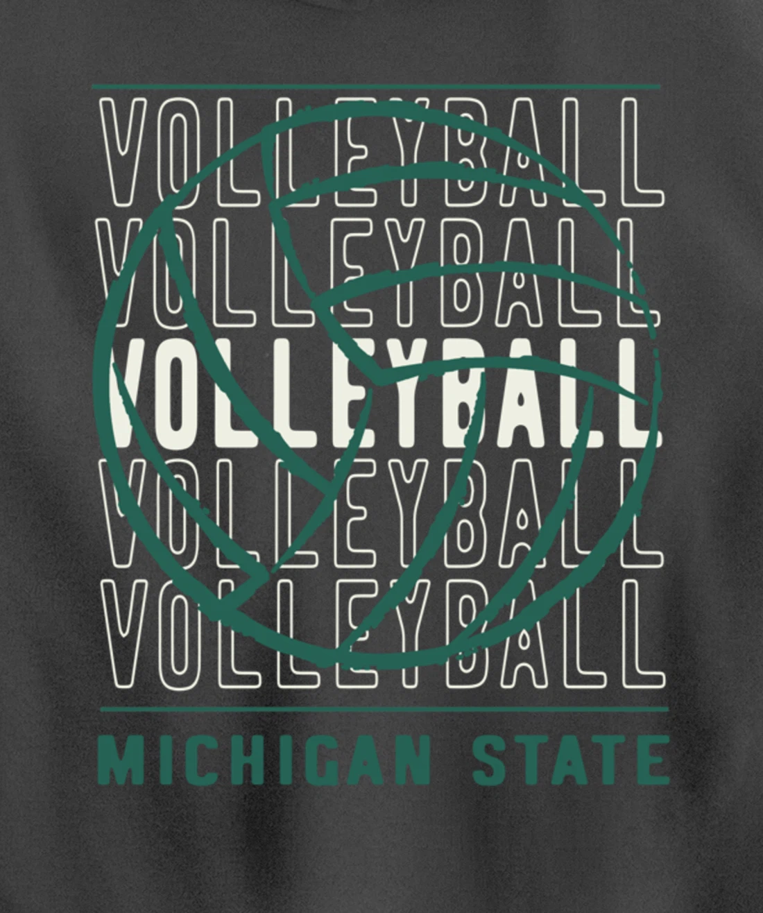 Volleyball Michigan State Pullover Hoodie