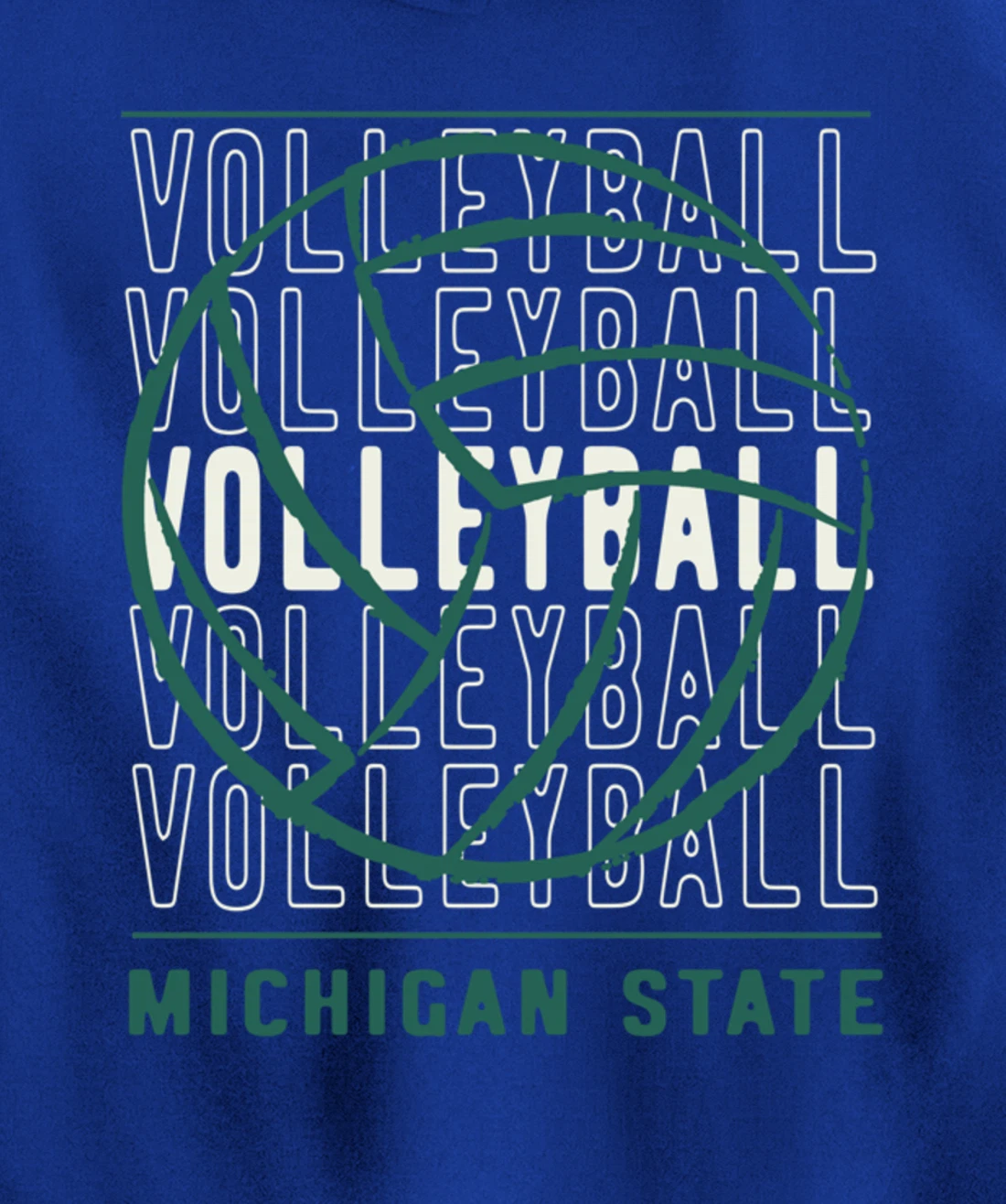Volleyball Michigan State Pullover Hoodie
