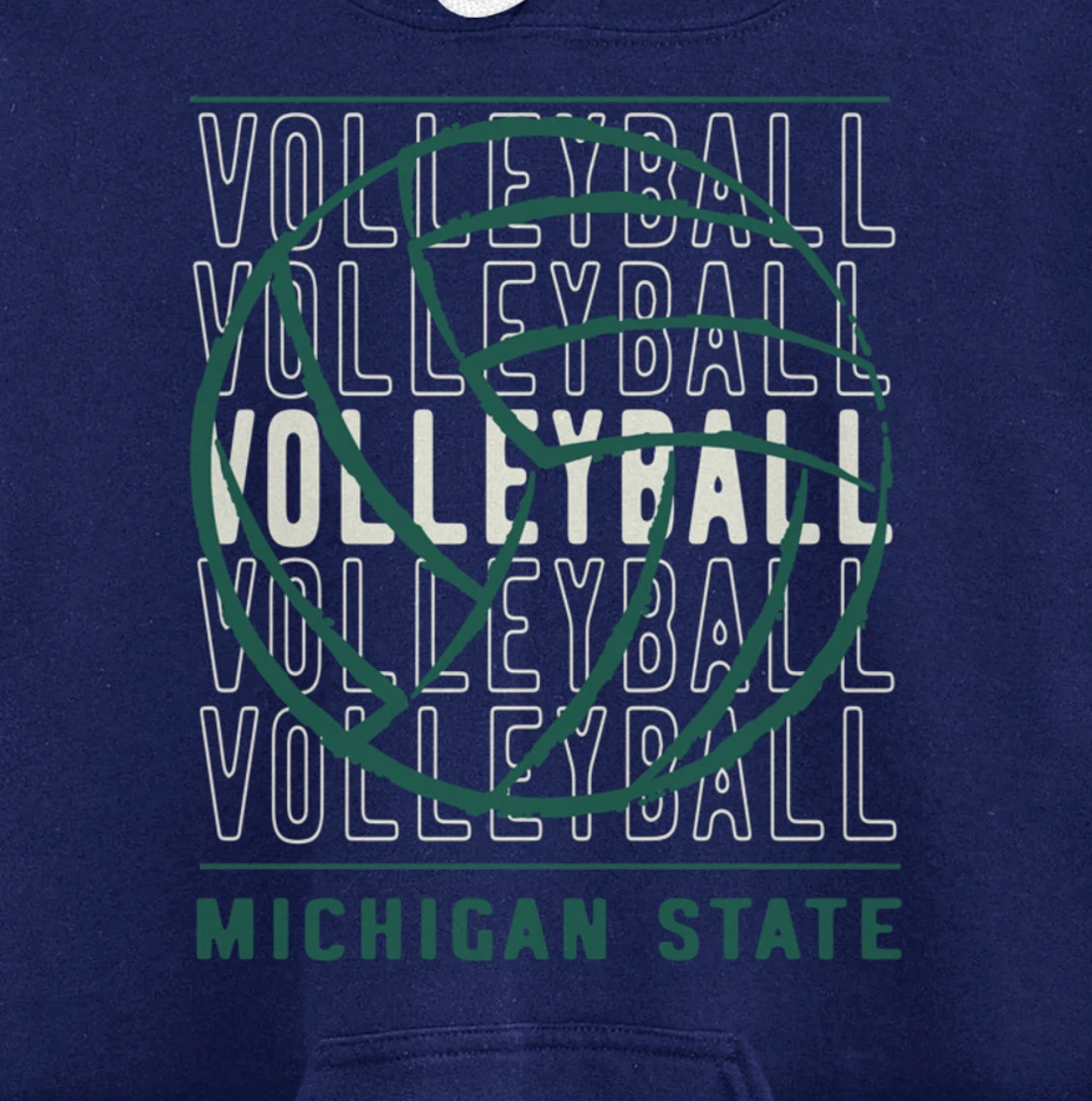 Volleyball Michigan State Pullover Hoodie